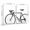 2pcs/set Vintage Bike Art Oil Painting Canvas with Wood Frame Draw Wall Decor Home Room Decorations