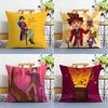 Moive W-Wonka New Pillow Case Plush Fabric Soft Double Sided Print Sofa Cushion Cover Throw Pillow Covers