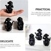 3pcs Resin Monkey Figurine Cute Animal Statues for Desktop Decor Creative Monkey Ornaments for Home Office Library and Shop Unique Present Idea