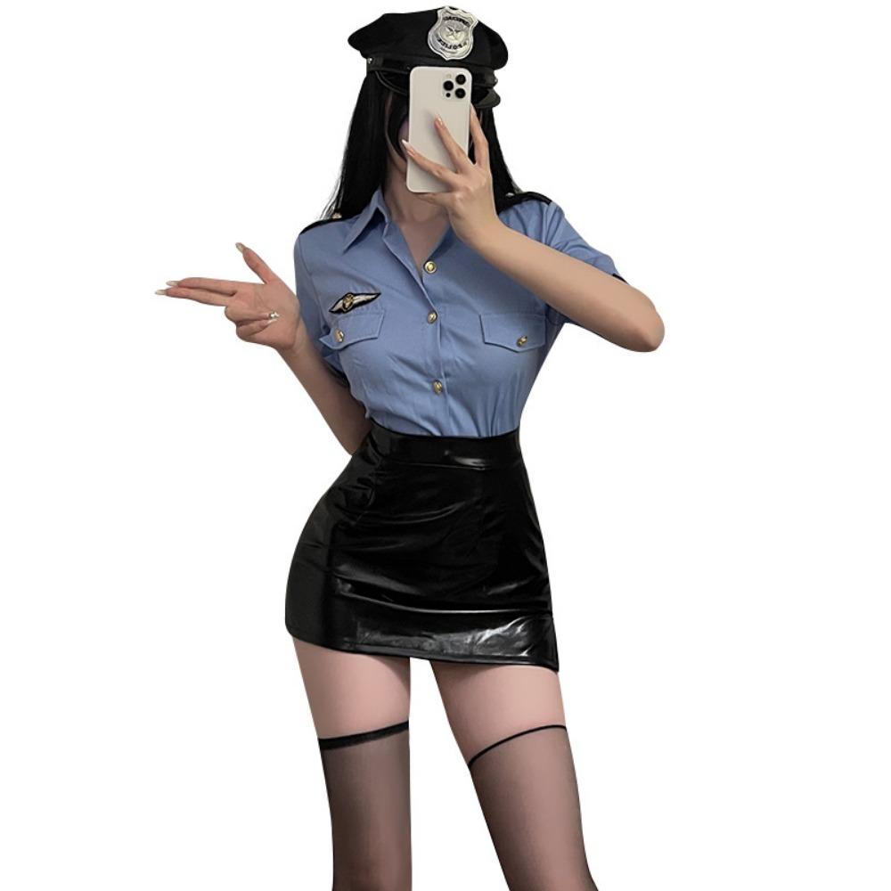 Xian Yi Sexy Uniform Sexy Pokušení Policejní Zadek Sukně Ženská Policie Vášnivé Oblečení Zdarma Cosplay Oblečení 507