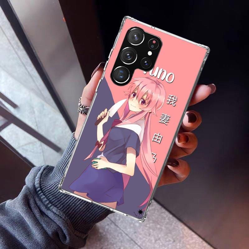 Mirai Nikki Gasai Yuno Anime Phone Case for Samsung Galaxy S26 S25 Edge S24 S23 Ultra S22 Plus S21 FE S20 + Soft Cover Print Fun