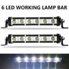 6 LED Work Light Bar Driving Spotlight Running Light Super Bright for Tractor Truck Atv Car Fog Lamp Acssories 12V