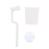 Nylon Bristle Toilet Brush With Pp Handle And Base For Deep Cleaning