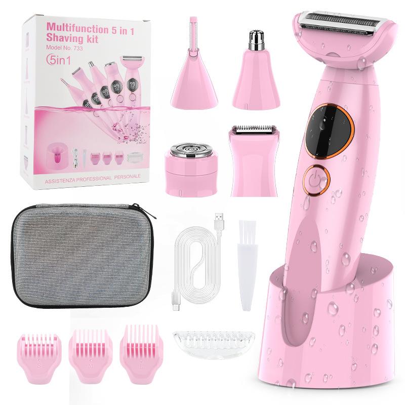 New Hair Clipper Ladies Shaving 7 in 1 Multifunctional Hair Removal Instrument Body Hair Removal Eyebrow Knife Private Shaving Knife