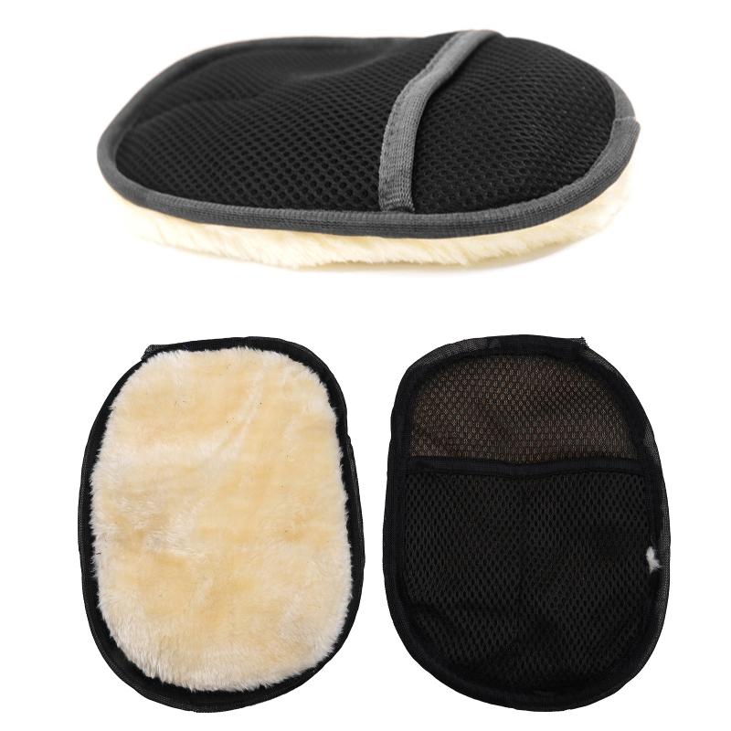 24x16cm Car Wash Mitt Microfibre Cleaning Glove Polishing Shampoo Duster Towel