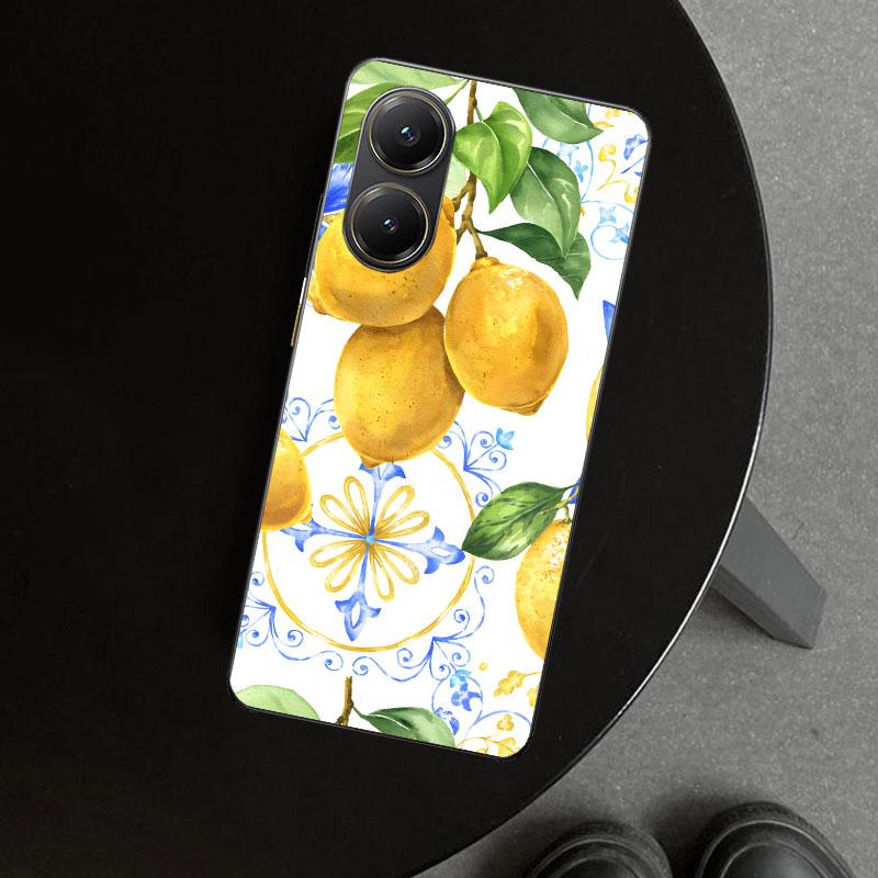 Summer Fruits Lemon Phone Case Cover for Xiaomi Poco X6 X5 X7 Pro F7 Ultra Redmi 15C 15 13C 13 12C 12 10C 10 10A 9C 9A 9T 9 Coqu