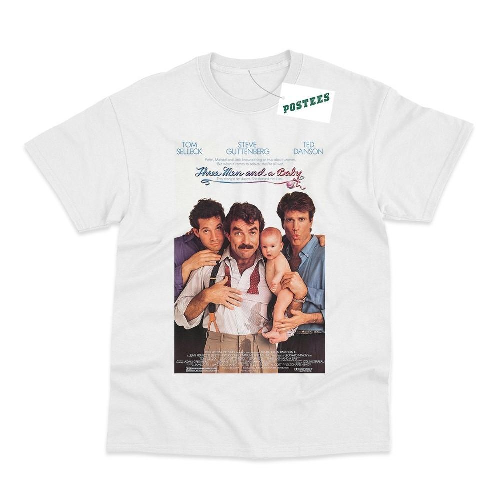 Three Unisex And A Baby Movie Poster Direct To Garunisext Printed TShirt S