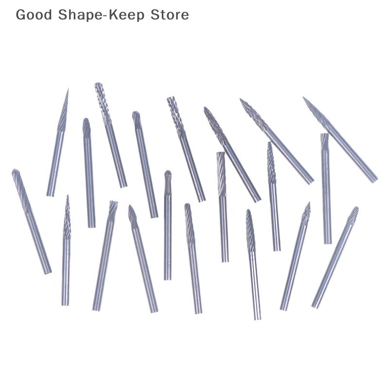 Reaming Drill Bit Tungsten Carbide Hard Alloy, 3mm Shank Rotary File for Metal And Plastic