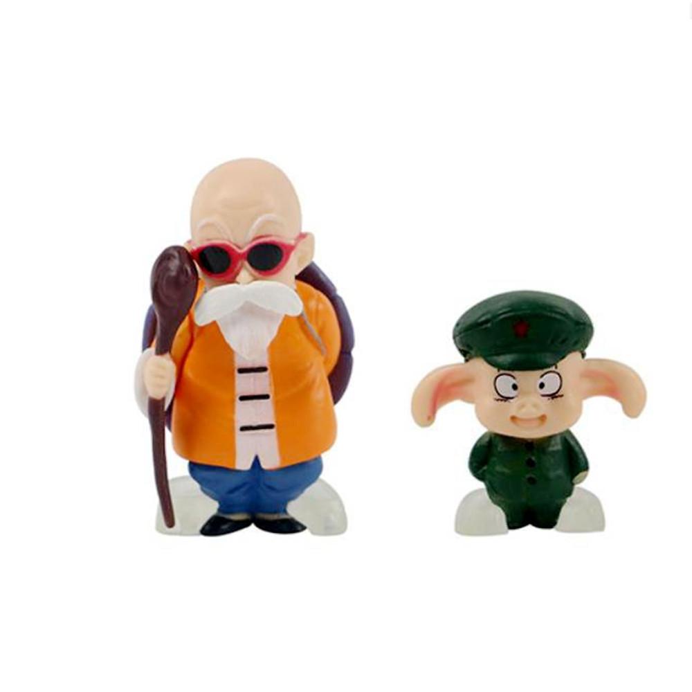 8 Pcs/Set Dragon Ball Z Action Figures Mini Small Statue Master Broli Goku Kame Sennin Tien Shinhan Chiaotzu PVC Model Kid Toy