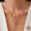 High-End Geometric Reindeer Antler Choker Necklace for Women