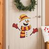 Cartoon Patchwork Christmas Snowman Kitchen Dining Room Home Decoration Wall Stickers