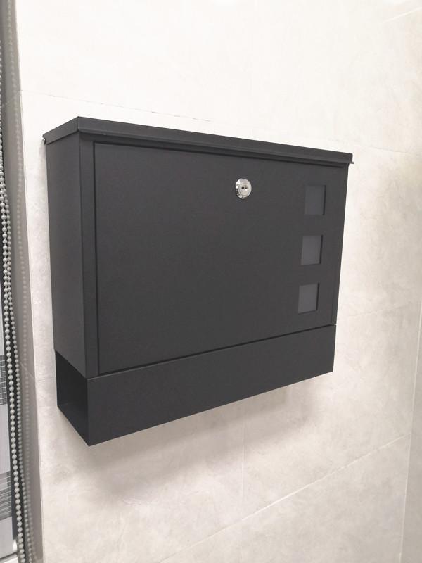 Современный металлический почтовый ящик с замком, Почтовый ящик, защищенный от дождя, Почтовый ящик с замком