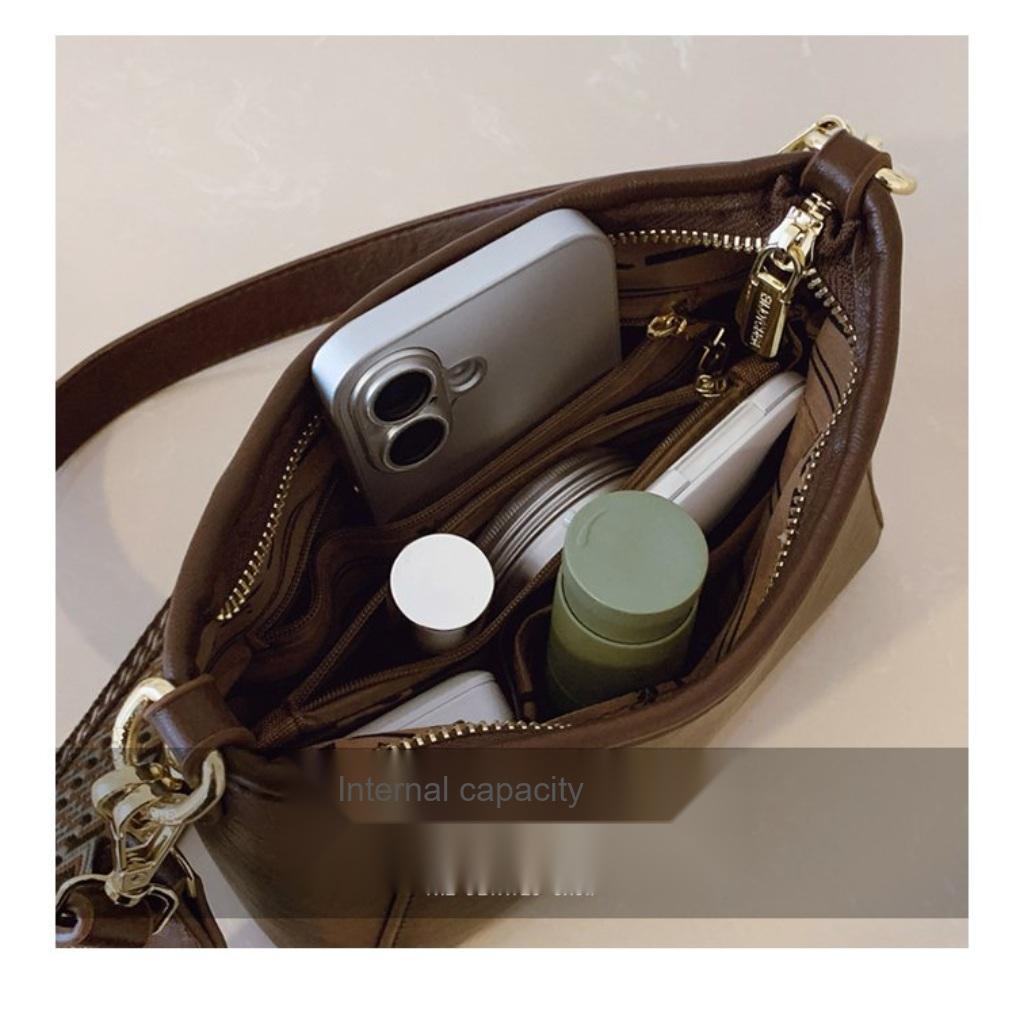  Crossbody Handbag Women PU Simple Versatile Daily Commute