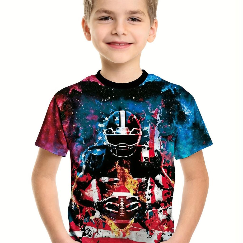 Sommer Kinderkleidung Motorrad Kinder T-Shirt 3D Druck Kurzarm Jungen Mädchen Lockere Oberteile Streetwear