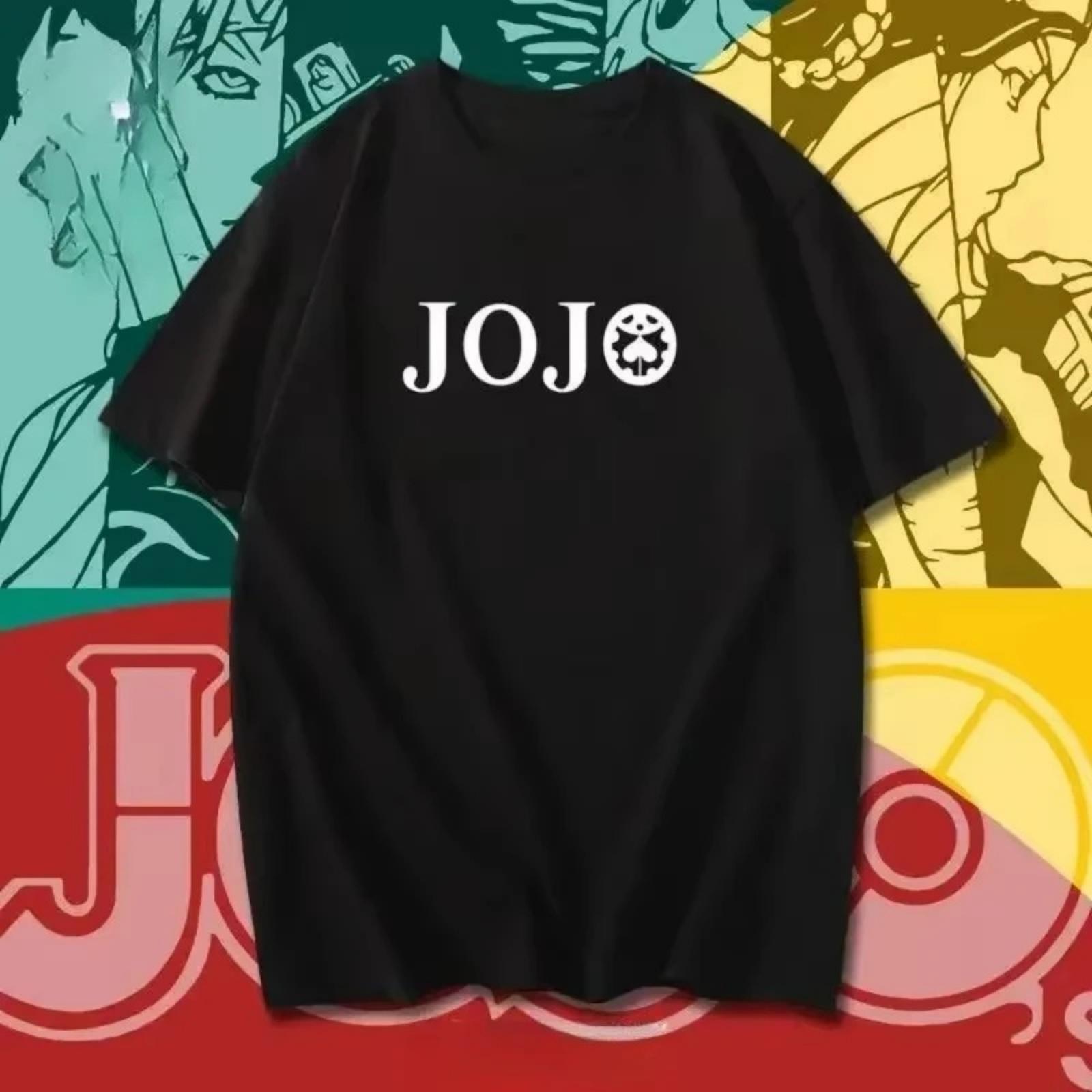 

2025 Summer New Fashion Jojo s Bizarre Adventure Girls Short Sleeve Vaporwave Aesthetic Jotaro BOY T-shirt Kujo Comic Women s XXXXXL різнокольоровий