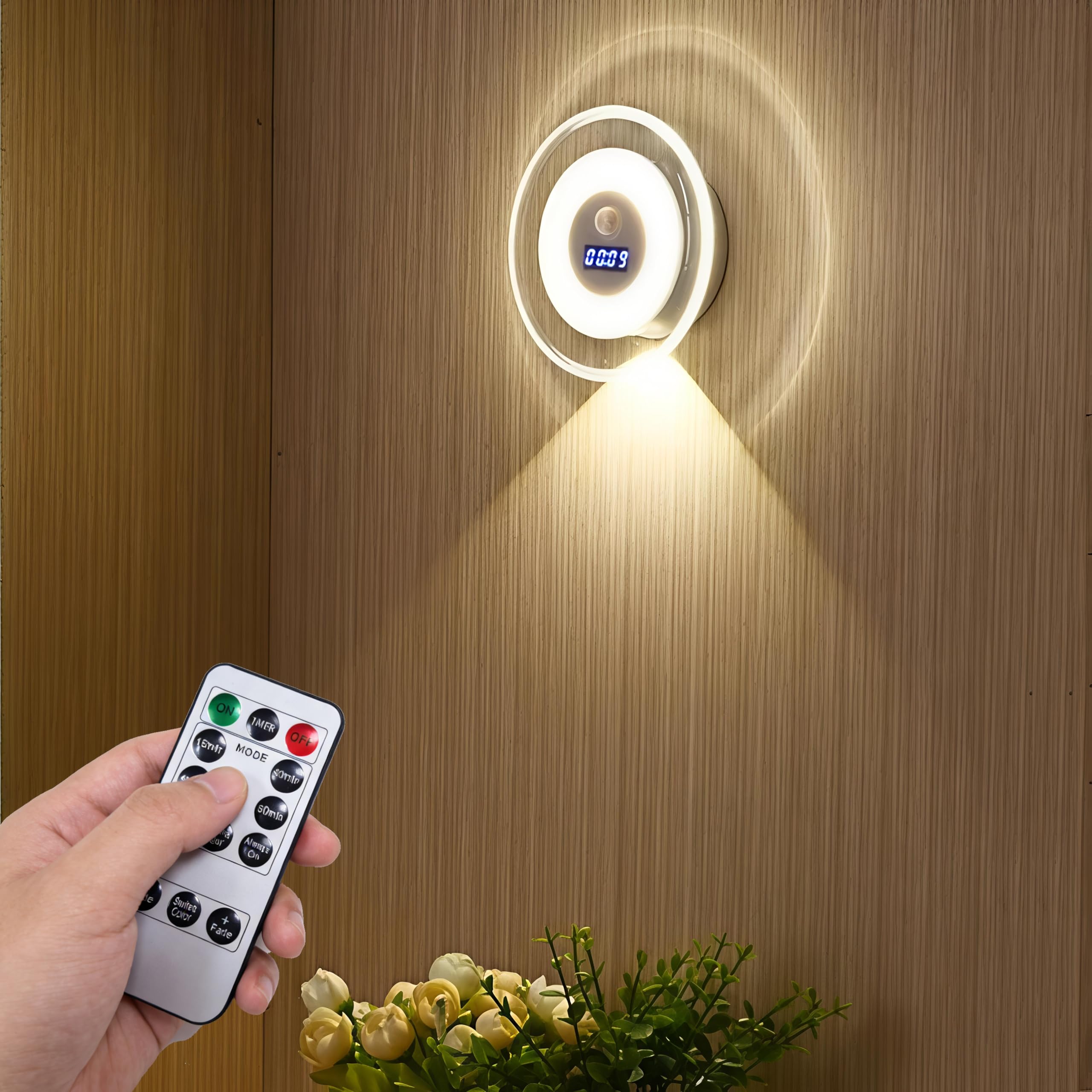 

Sensor Indoor Footlight with High Night 3 USB Wall Indirect Energy for Warm No Installation Required Light, Clock, Brightness, Light, Spotlight, білий