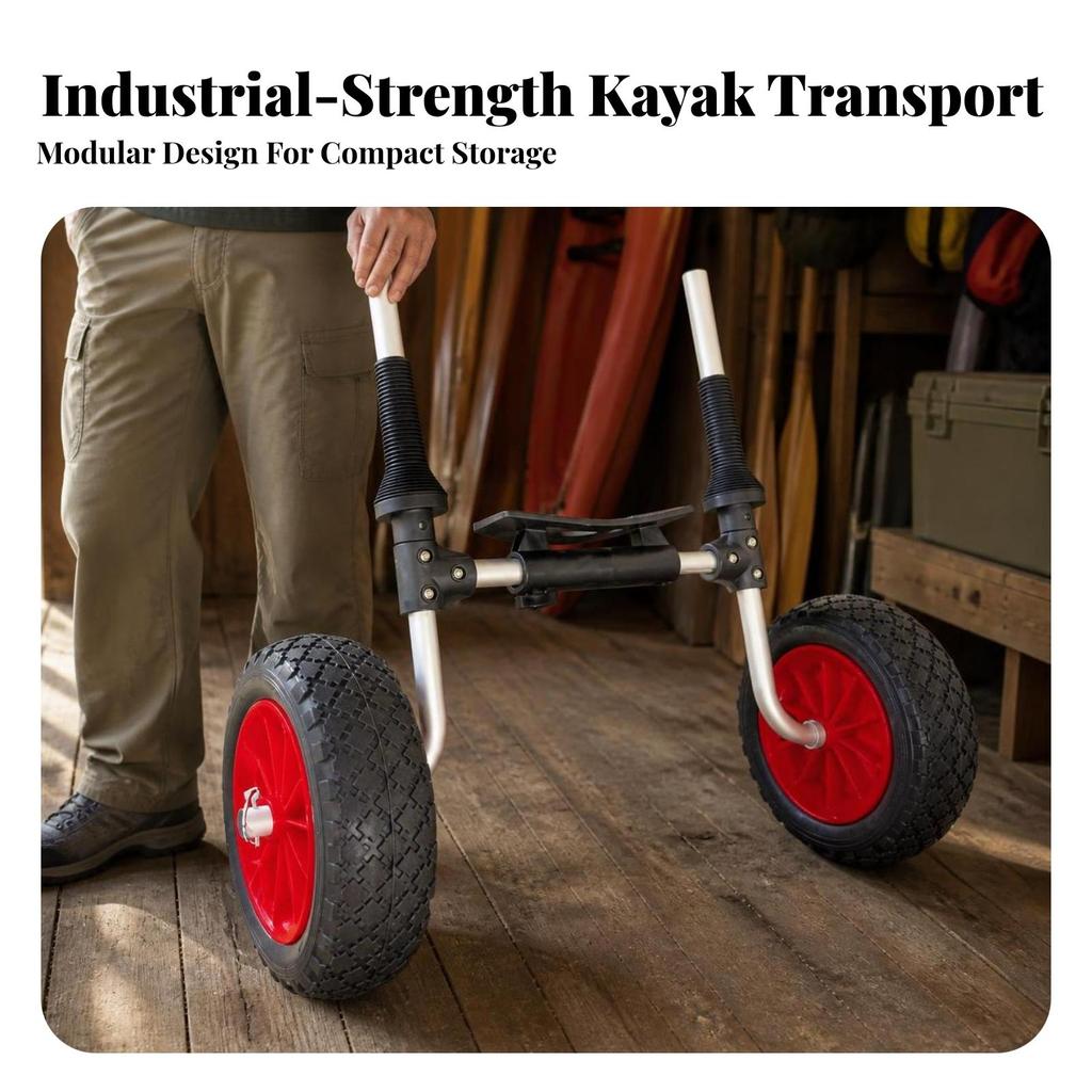 SOT Kayak Scupper Cart Adjustable Trolley Heavy Duty for Paddlers