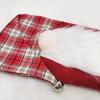2024 New Plaid Fabric Faceless Santa Doll Christmas Stocking - Red & Gray
