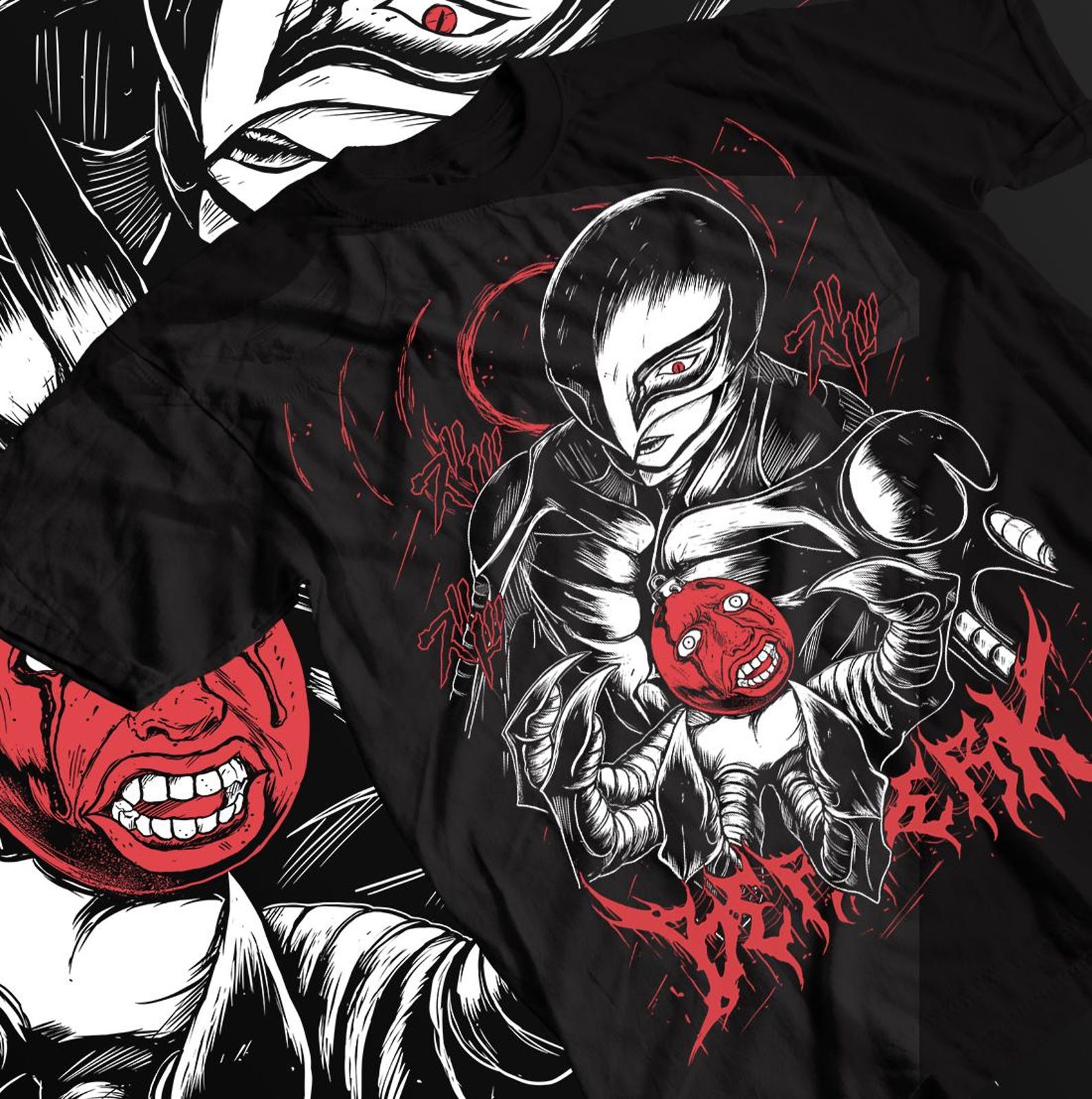 Anime Vintage Special Unisex T-shirt, Black Swordsman, Skull Knight Tee, Japan Graphic Manga Shirt, Anime Manga Tee - Unisex Tee, Anime XL