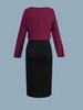 Plus Size Women's Knit Cardigan & Split Camisole Dress Set - Korean Style Autumn/Winter