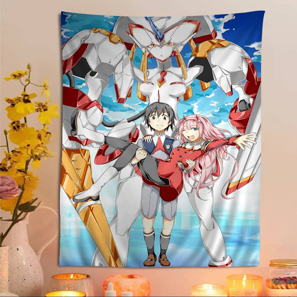 Darling In The Franxx Cartoon Hippie Wall Hanging Tapestries Art Science Fiction Room Home Decor Kawaii Room Decor
