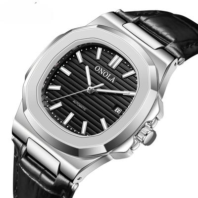 High Quality Mechanical Watch Men's Business Leather Waterproof Watch