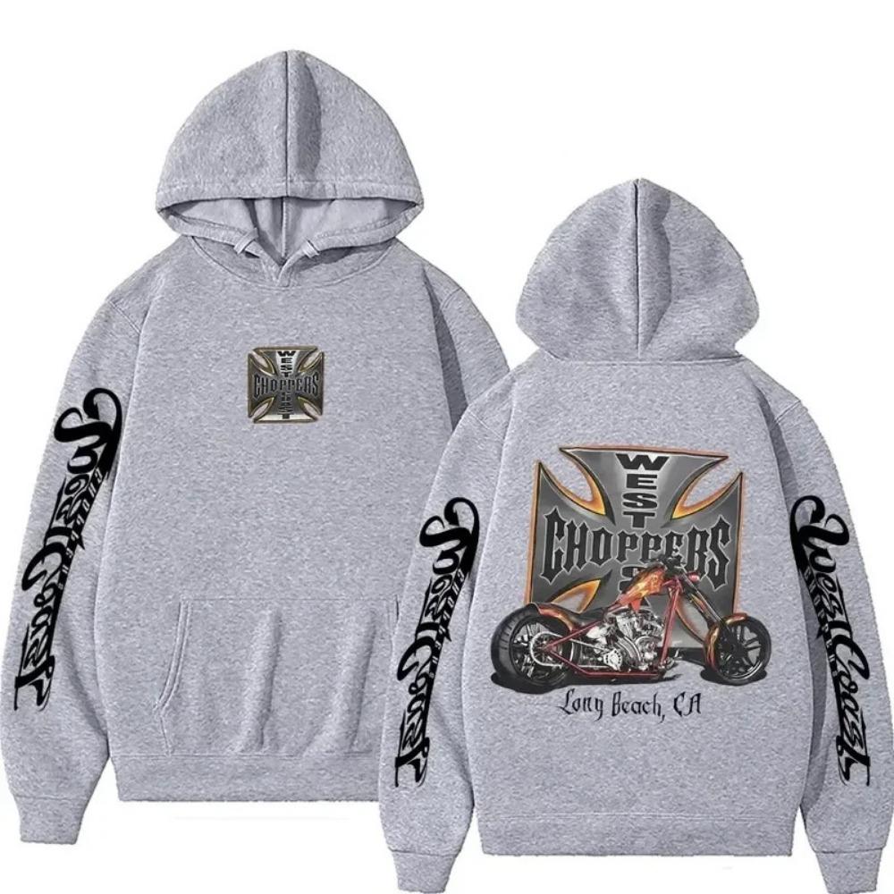 Pattern Hoodie Men's Retro Streetwear Men's Women's Long Sleeved Oversized Sportswear Gothic Hoodie