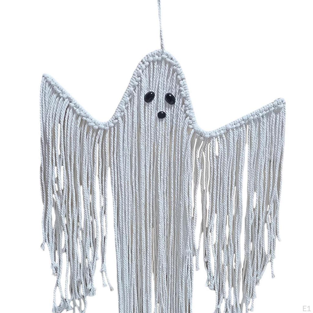 Halloween Macrame Decoration, Decor, Scene Layout Hanging Ornament Pendant for Entryway