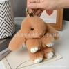 New Style 15cm Women's Rabbit Fur Keychain Bag Car Pendant Jewelry Decoration Fashionable Accessory for Bags and Gifts
