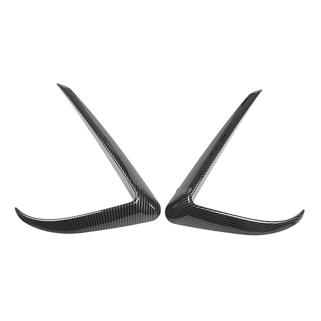 Pack of 2 Carbon   Fog Light Throwers for Car Accessories, Front Fog Light Thrower Cover, Self-adhesive, Scratch  , Water
