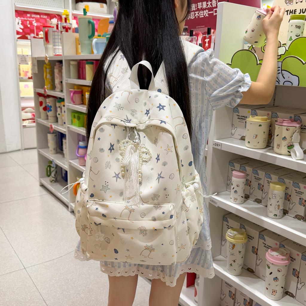 Schoolbag Japanese Ins College Style School Bag Female College Student Simple Cute Girl Backpack Small Fresh Versatile Backpack Female
