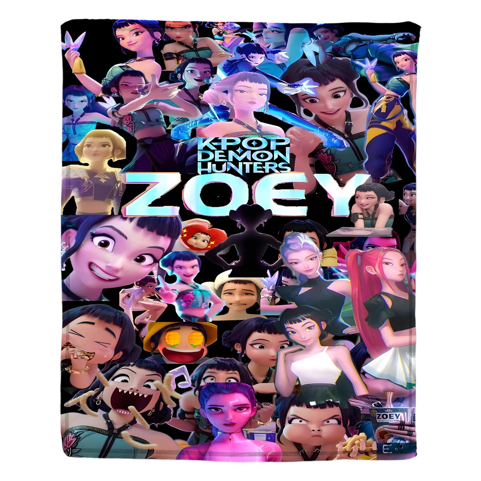 

Flannel Digital Printed Blanket Conditioning Blanket Sofa Blanket Girl Gift One Size