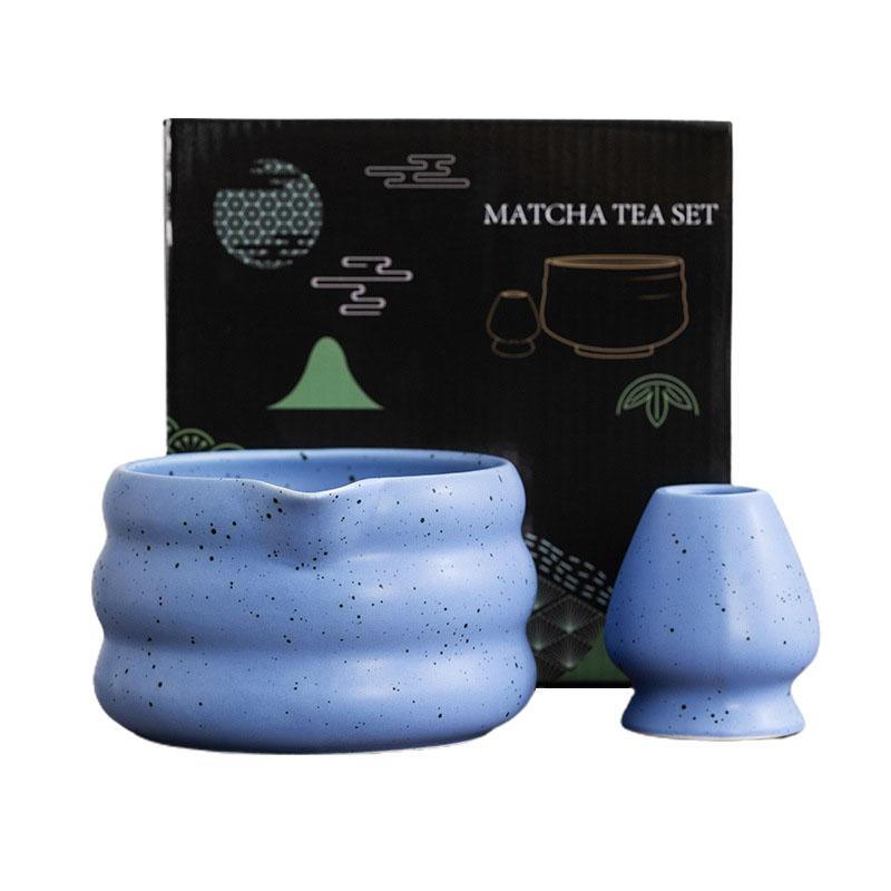 2pcs/set Japanese Style Matcha Tea Set With Tool Rack, Including Bowl, Whisk, Spoon, Great Gift For Ceremony, Traditional Japane