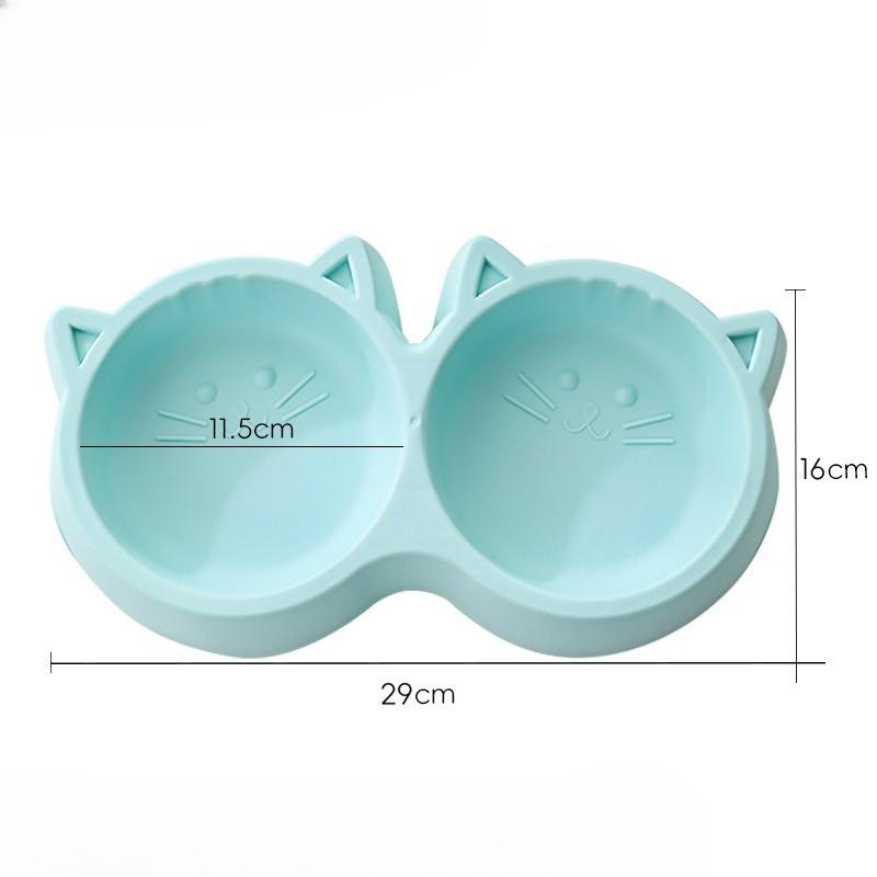 Slanted Pet Bowl, Cat and Dog Bowl, Cervical Vertebrae Protection Cat Food Bowl, Rice Bowl with High Legs, Anti-tipping Cat Bowl