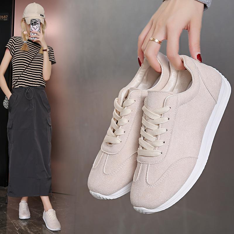 New shoes women's 2025 spring new Korean version versatile student leisure sports flat baseplate shoes Forrest Gump shoes
