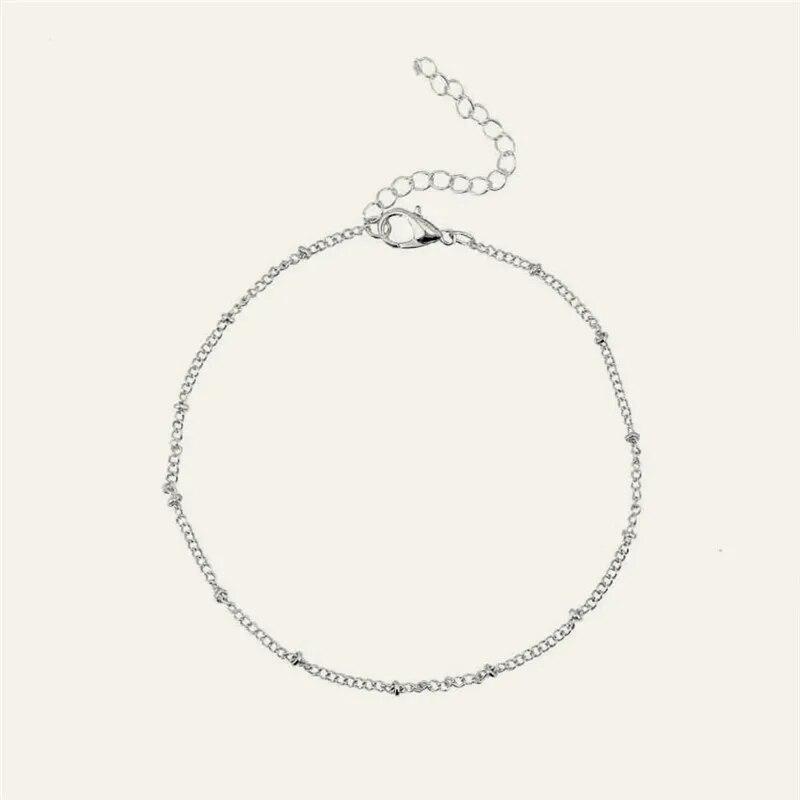 Bracelet de cheville en forme de feuille pour femme, couleur or et argent, style bohème, Vintage, chaussures de jambe, bijoux de pied, nouvelle collection été 2021