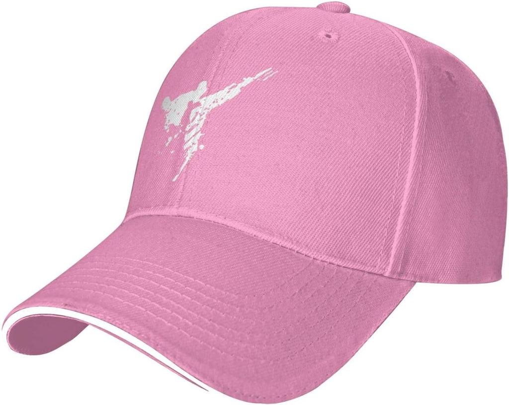 Taekwondo Martial Arts Graphic Print Baseball Cap Polyester Casual Sun Protection Snapback Hat