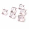AAA Rose Quartz Square Faceted Gemstone Calibrated Loose Stone Natural Pink Quartz Love Stone for Jewelry Making Cabochon Supply