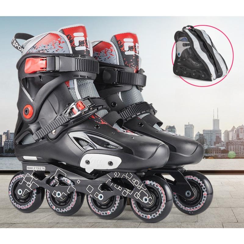 Dětské Pánské a Dámské Nastavitelné Kolečkové Brusle Kolečka v Řadě Kolečkové Brusle pro Dospělé Začátečníky