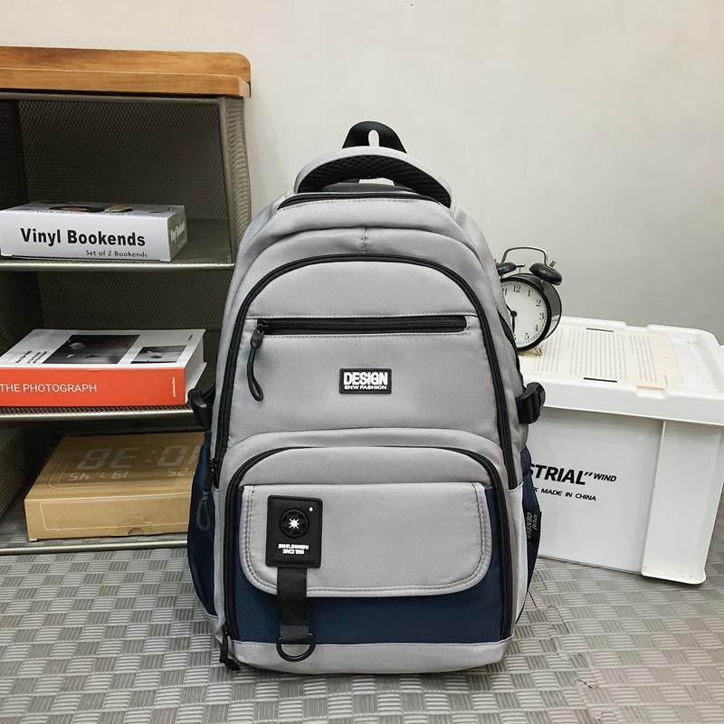 Backpack Female Letter Student Schoolbag Couple Travel Backpack
