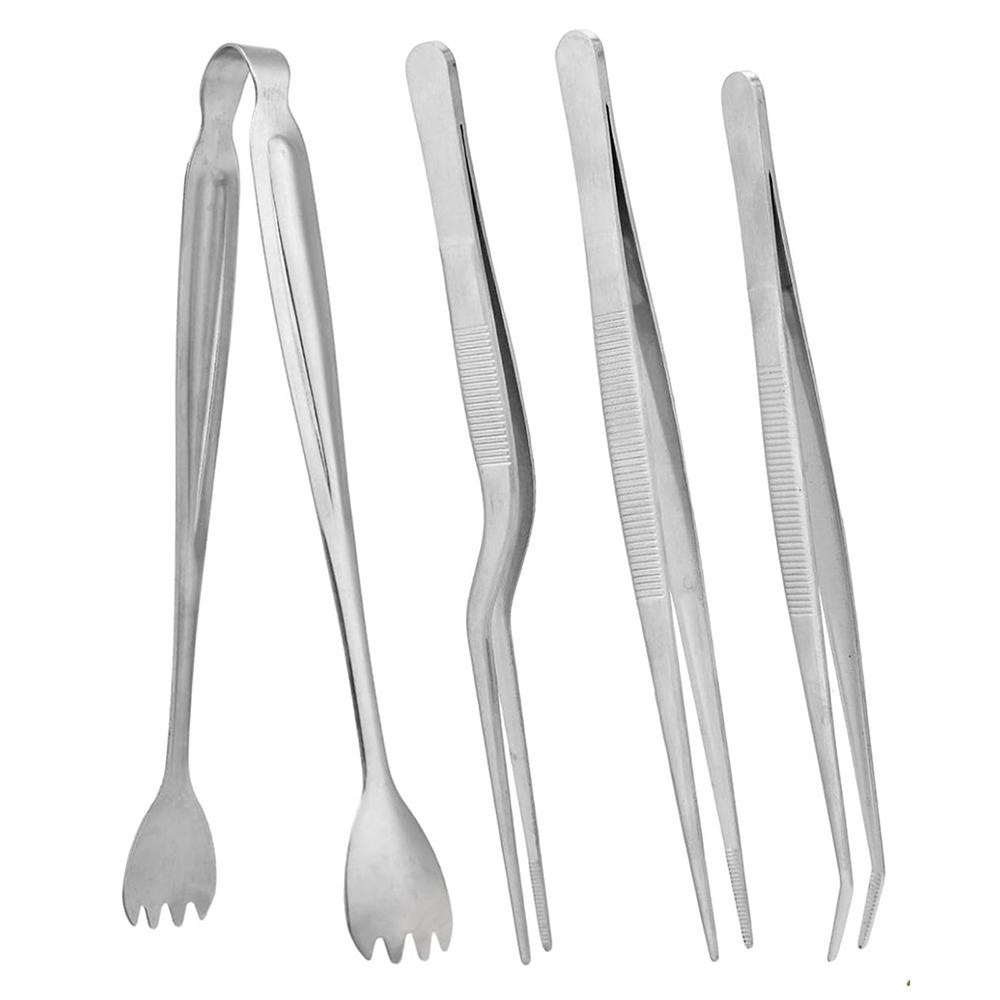 Seedling Transplant Tongs Set 4pcs for Gardening Plant Lowering