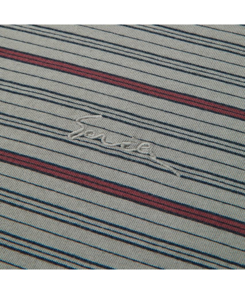 Silijeu Dyed Stripe Short Sleeve T-Shirt Satam26751Gyx