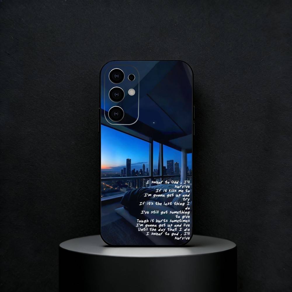 S-Survive Lewis C-Capaldi Phone Case For Samsung S25,S24,S21,S22,S23,S30,Ultra,S20,Plus,Fe,Note,5G Black Cover