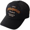 AVIREX Military USNA Logo Cotton Baseball Size 070 Low-Profile Cap, Embroidered, Men's MA-1 Cap, Black,
