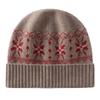Fair Island Wind Jacquard Kaschmir Mütze Verdickte Strickmütze Herren und Damen Herbst und Winter Riesiger Thermischer Ohrschützer Wollmütze