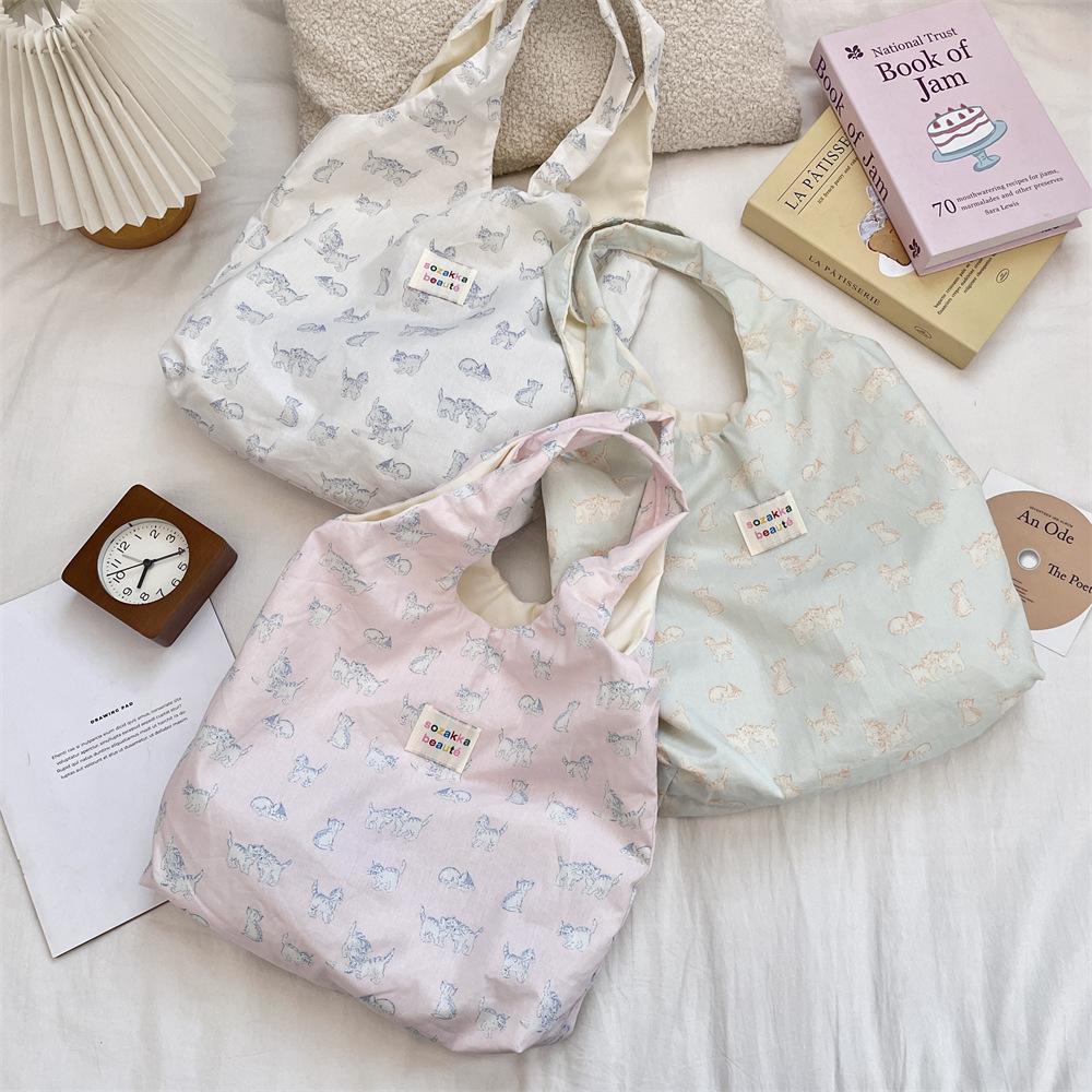 New Lazy Sweet Plaid Shoulder Shopping Bag Casual Commuter Vest Bag Tote Bag