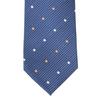 Michiko London Brand Necktie Made Japan Nishijin Weaving 100 Silk Jacquard Weave Square Pattern.