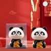 1Pc Solar Energy Panda Doll Lucky Car Decoration Cute Shaking Head Panda Figure Ornament Collection Model Creative Gifts