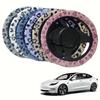 Warm&Cozy Car Steer Wheel Protector Leopard Heart Print Winter Teering Wheel Cover  Auto Decoration