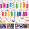 48pcs Back To School Pencil Hanging Swirl Decorations - Colorful Paper Confetti for Classroom, Party, Graduation, Birthday Decor